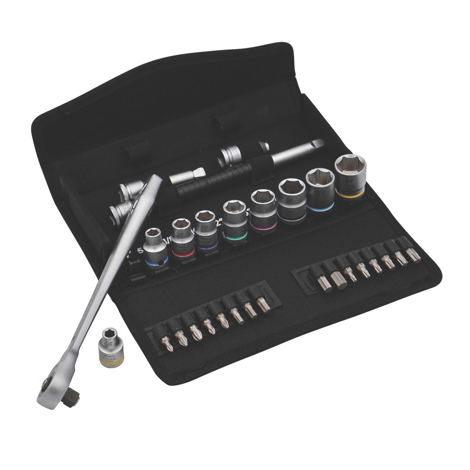 Wera 8100 SB 10 Zyklop 3/8" Drive Ratchet & Socket Set 29 Pieces (990FW)