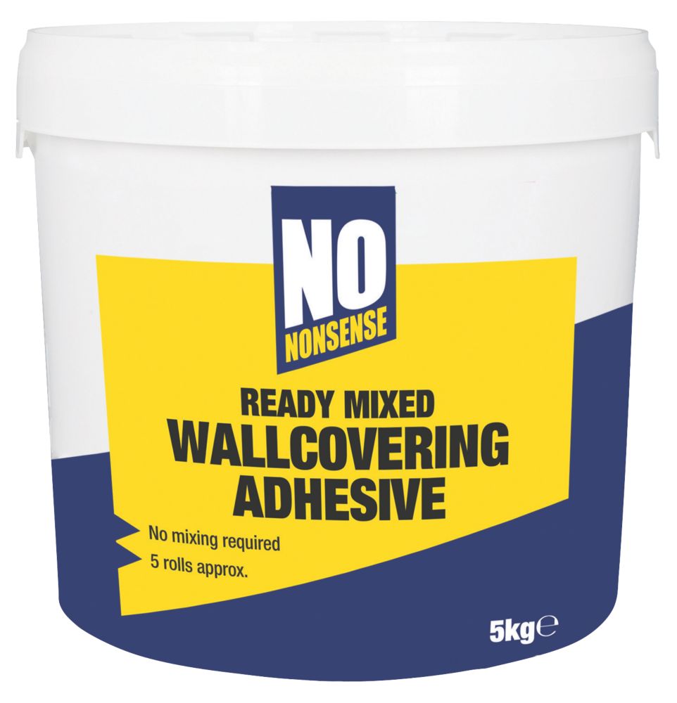 No Nonsense Extra Strong Ready-Mixed Wallpaper Adhesive 5 Roll Pack -  Screwfix