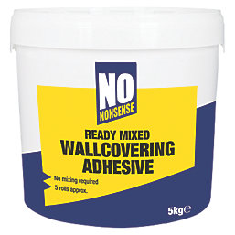 No Nonsense  Extra Strong Ready-Mixed Wallpaper Adhesive 5 Roll Pack