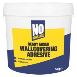 No Nonsense  Extra Strong Ready-Mixed Wallpaper Adhesive 5 Roll Pack