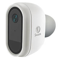 Swann SWIFI-CAMW-EU Rechargeable Battery-Operated White Wireless 1080p Indoor & Outdoor Bullet Security Camera