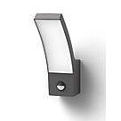 Philips Splay Outdoor LED Wall Light With PIR Sensor Anthracite 12W 1200lm