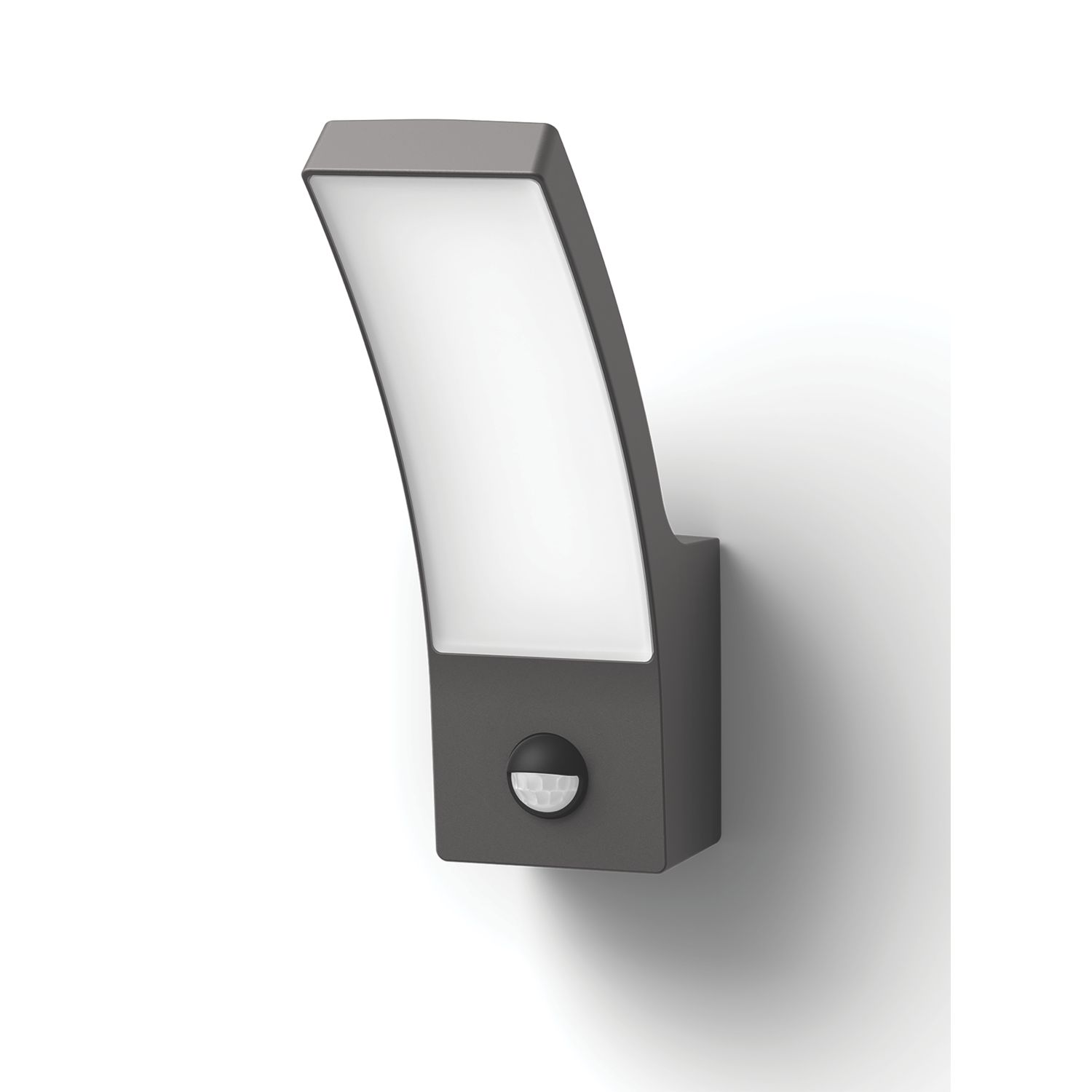 Philips Splay Outdoor LED Wall Light With PIR Sensor Anthracite 12W 1200lm (990JC)