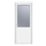 Crystal  1-Panel 1-Obscure Light Right-Handed White uPVC Back Door 2090mm x 920mm