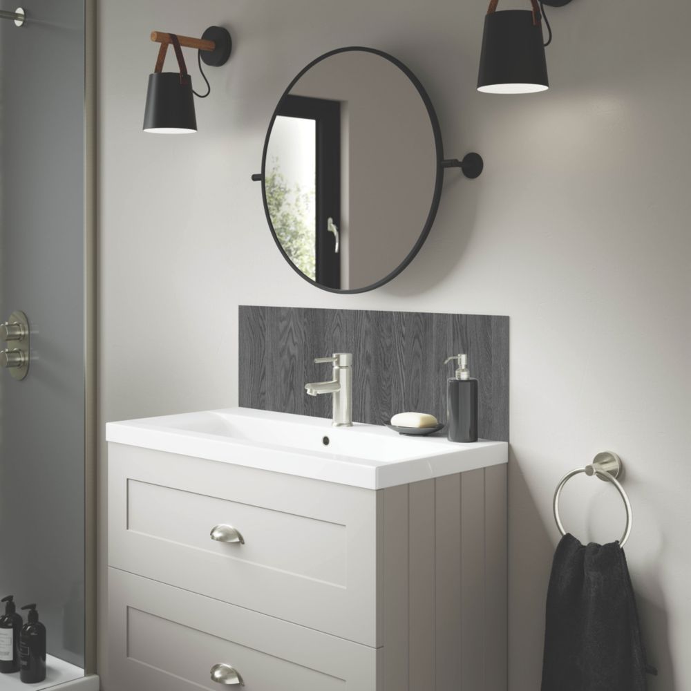 Splashwall  Vanity Splashback Matt Brown 800mm x 250mm x 4mm