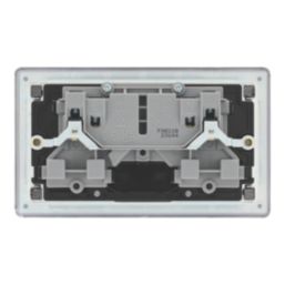 LAP  13A 2-Gang DP Switched Socket Antique Brass  with Black Inserts