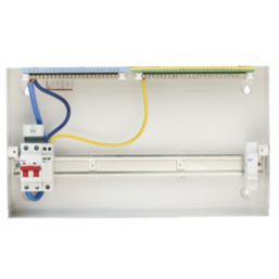 Deta  22-Module 19-Way Part-Populated  Main Switch Consumer Unit with SPD