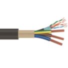 Time EV-Ultra Black  3-Core 10mm² & Cat 5e 4-Pair EV Charging Cable 1m Coil