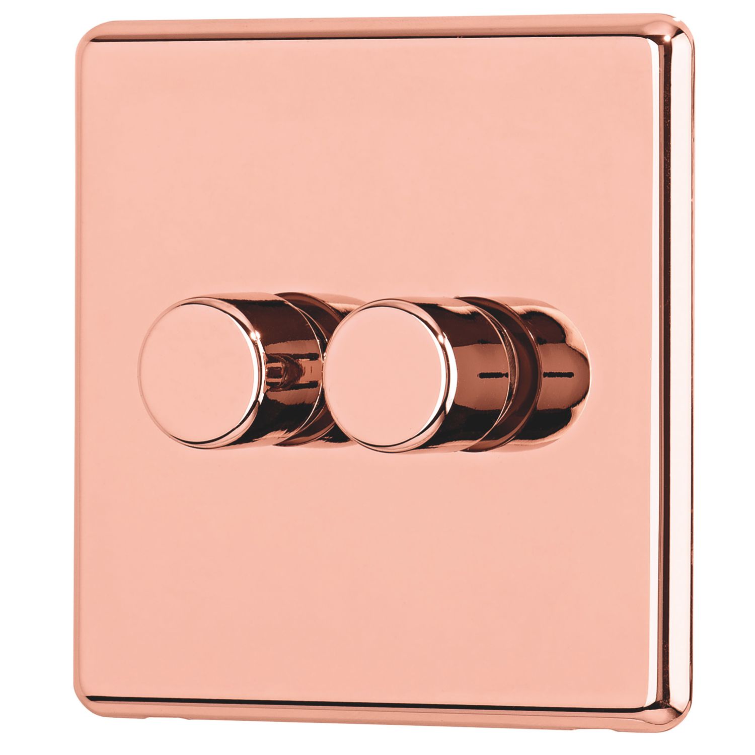 Arlec 2-Gang 2-Way LED Dimmer Switch Rose Gold (990RU)