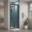 ETAL  Framed Rectangular Bi-Fold Shower Door Matt Black 890mm x 1900mm