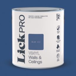 LickPro  2.5Ltr Blue 111 Vinyl Matt Emulsion  Paint