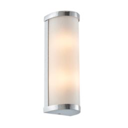 Saxby Ice Bathroom Wall Light Chrome