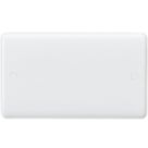 Knightsbridge Curved Edge 2-Gang Blanking Plate White
