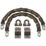 Burg-Wachter Hardened Steel Heavy Duty Security Kit: 2 x Chain, 2 x Lock & 2 x Ground Anchor 1m x 12mm