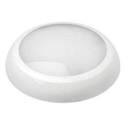 Robus Golf Express Modular Indoor & Outdoor Maintained or Non-Maintained Emergency Round LED Bulkhead Light White 10-18W 1200-2010lm