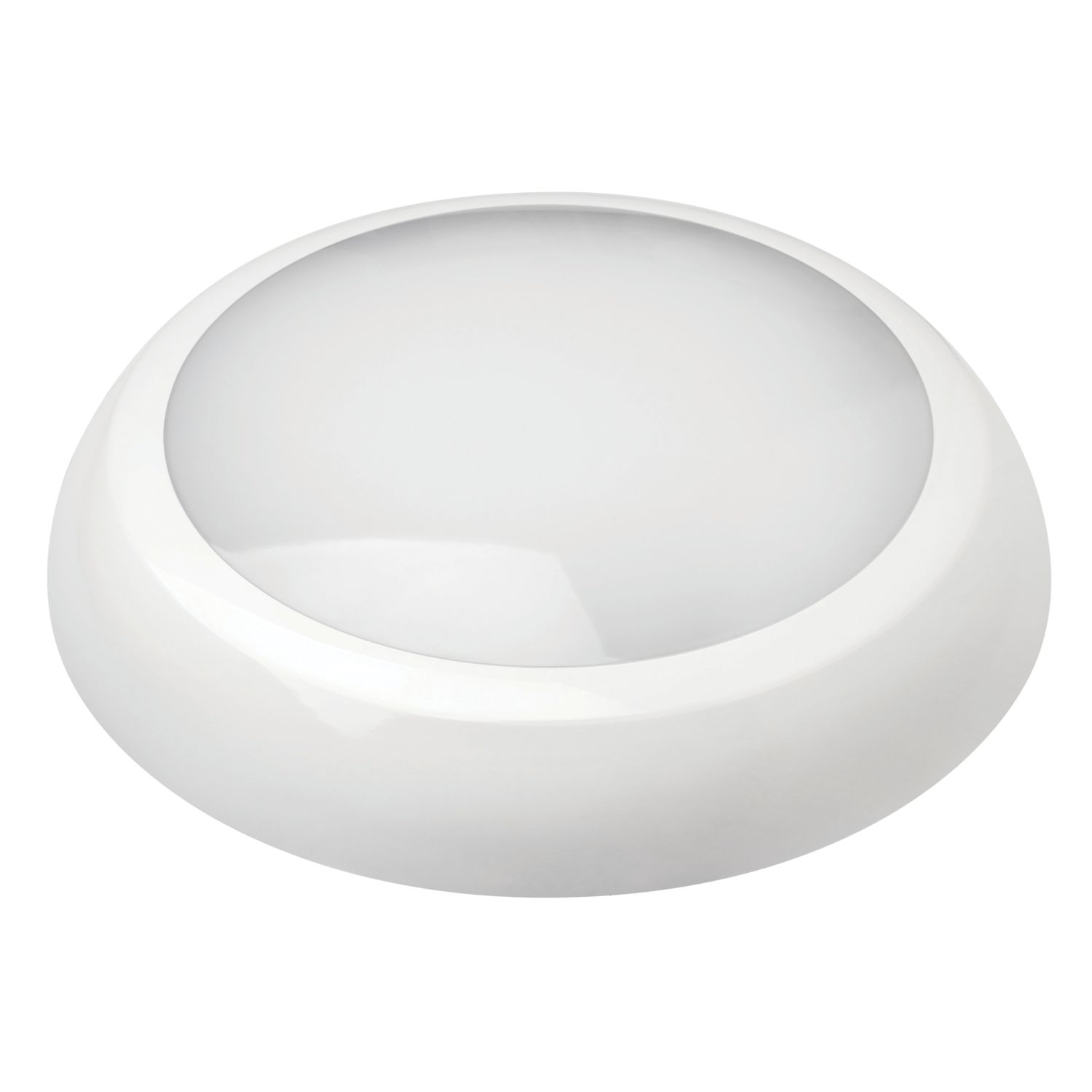 Robus Golf Express Modular Indoor & Outdoor Maintained or Non-Maintained Emergency Round LED Bulkhead Light White 10-18W 1200-2010lm (991EX)