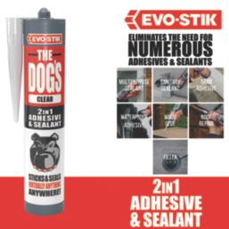 Evo-Stik The Dogs Hybrid Adhesive & Sealant Clear 290ml