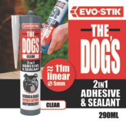 Evo-Stik The Dogs Hybrid Adhesive & Sealant Clear 290ml