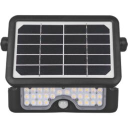 Luceco  Outdoor LED Solar Wall Light With PIR Sensor Black 550lm