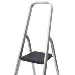 Mac Allister Aluminium 1.44m 4 Step Platform Step Ladder