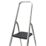 Mac Allister Aluminium 1.44m 4 Step Platform Step Ladder