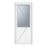 Crystal  1-Panel 1-Obscure Light Right-Handed White uPVC Back Door 2090mm x 840mm