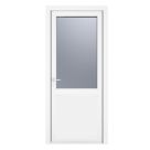Crystal  1-Panel 1-Obscure Light RH White uPVC Back Door 2090mm x 840mm