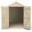 Forest  6' x 8' (Nominal) Apex Overlap Timber Shed with Base & Assembly