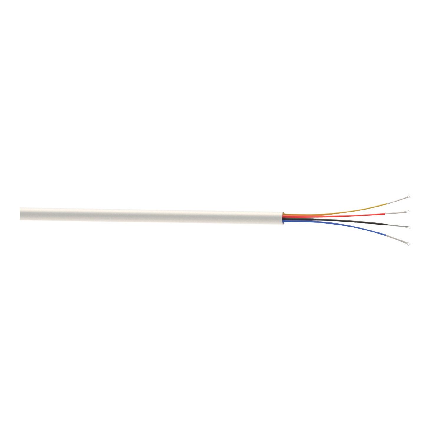 Time White 4-Core Alarm Cable 25m Coil (991JY)