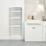 Time 1100mm x 500mm 1323BTU Silver Flat Designer Towel Radiator