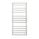 Time 1100mm x 500mm 1323BTU Silver Flat Designer Towel Radiator