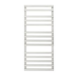 Time 1100mm x 500mm 1323BTU Silver Flat Designer Towel Radiator