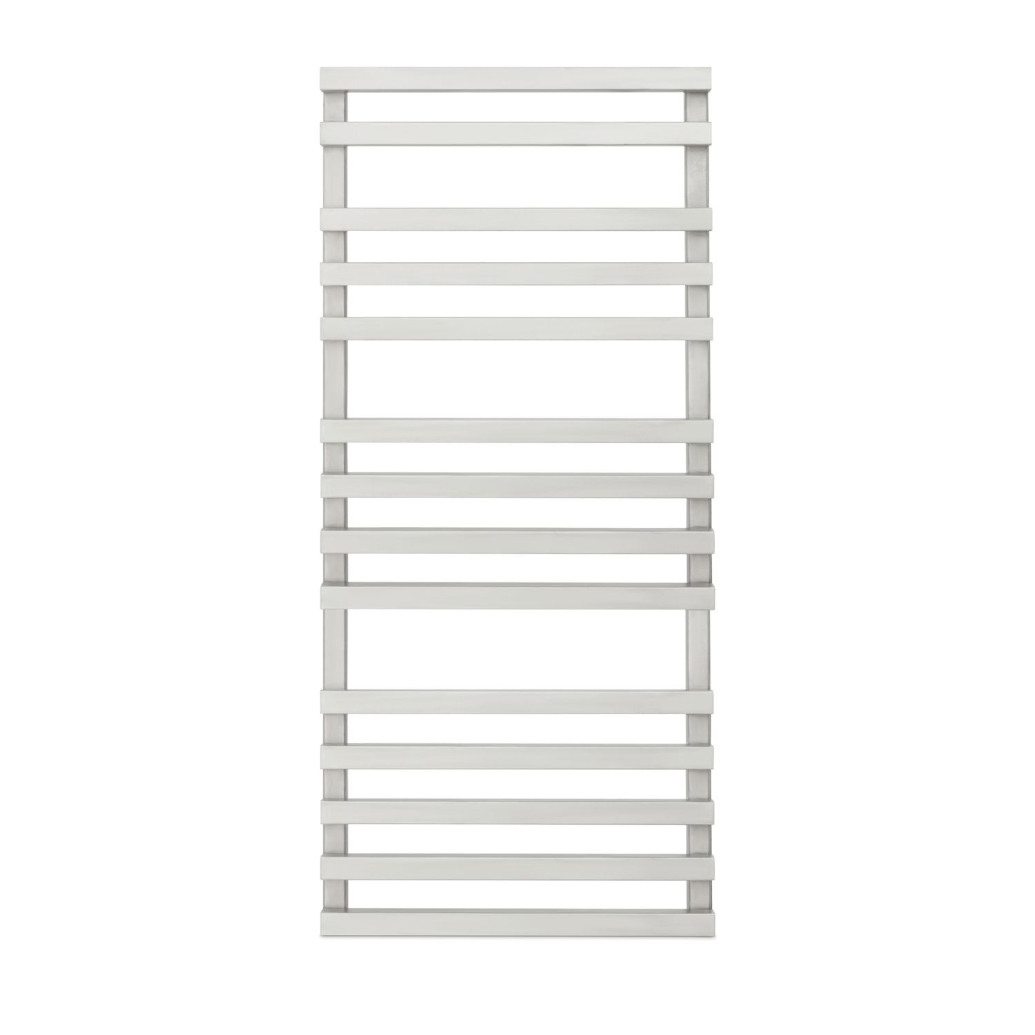 Time 1100mm x 500mm 1323BTU Silver Flat Designer Towel Radiator (991KL)