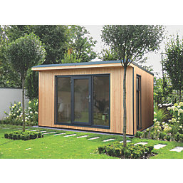 Forest Xtend 13' x 10' (Nominal) Pent Insulated Garden Office with Base