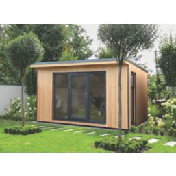 Forest Xtend 13' x 10' (Nominal) Pent Insulated Garden Office with Base