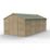 Forest Beckwood 9' 6" x 10' (Nominal) Apex Shiplap Timber Shed with Base & Assembly