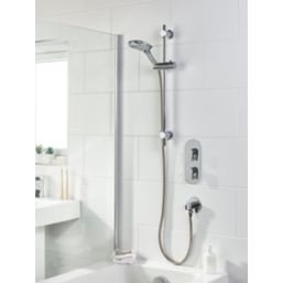 Bristan Hourglass Rear-Fed Concealed Chrome Thermostatic Mixer Shower