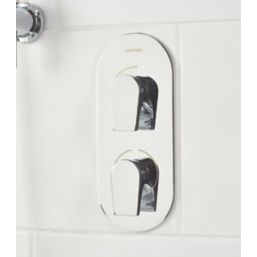 Bristan Hourglass Rear-Fed Concealed Chrome Thermostatic Mixer Shower