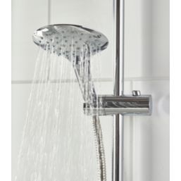 Bristan Hourglass Rear-Fed Concealed Chrome Thermostatic Mixer Shower