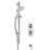 Bristan Hourglass Rear-Fed Concealed Chrome Thermostatic Mixer Shower