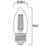 Sylvania TOLEDO RETRO E27 Candle LED Light Bulb  470lm 4.5W
