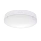 Saxby Forca Outdoor Round LED Bulkhead With Microwave Sensor Gloss White 8/12/15W 1800lm