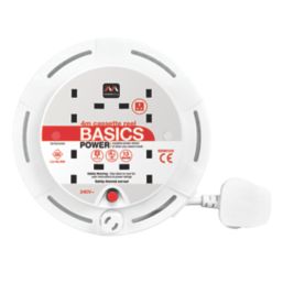 Masterplug Work Power 13A 4-Gang 4m  Small Cassette Reel 240V