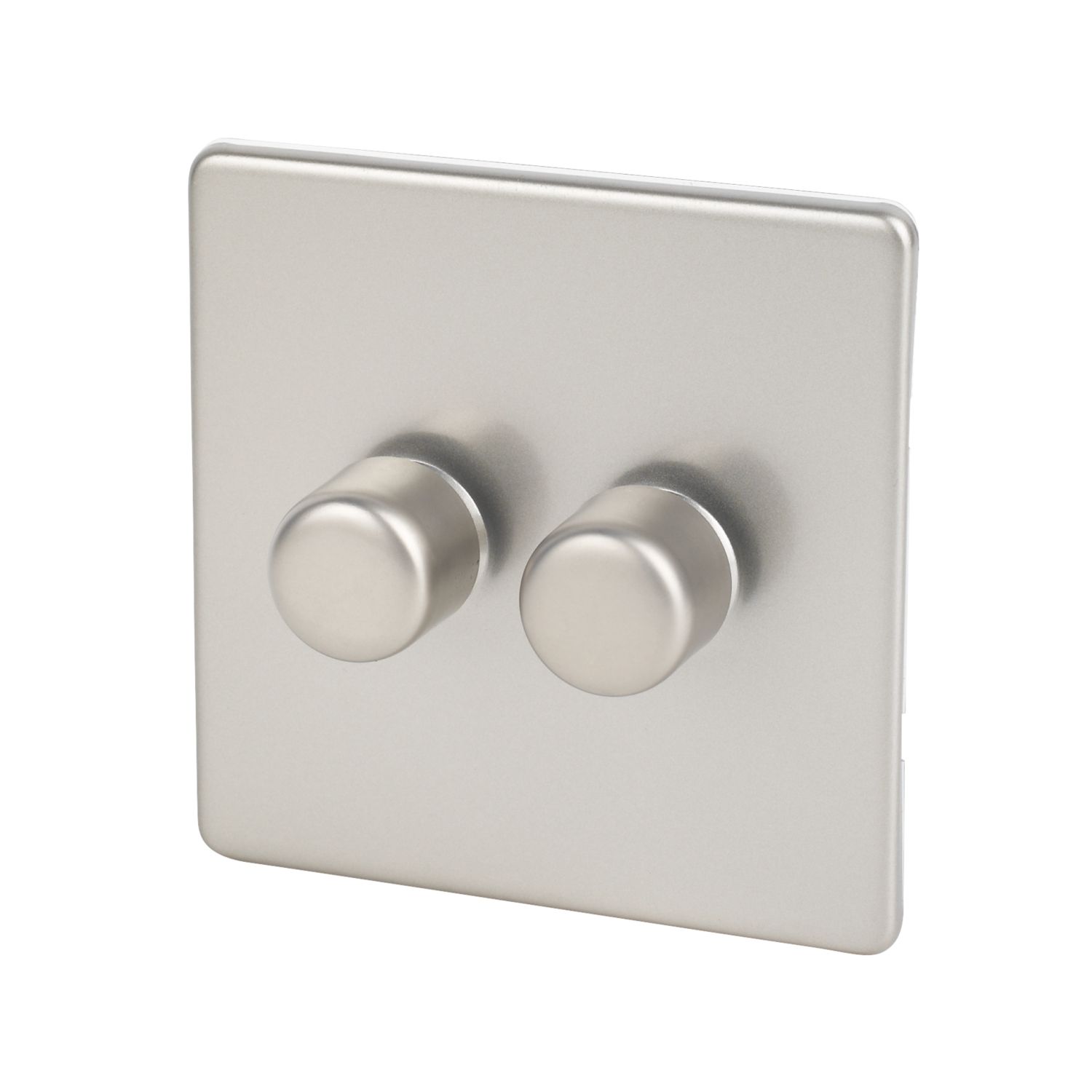 Varilight V-Dim 2-Gang 2-Way Dimmer Switch Satin Chrome (9920H)