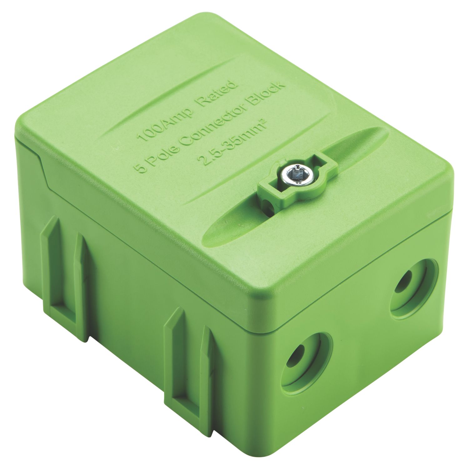 Knightsbridge 100A Single Pole Connector Block (Green) (992AM)