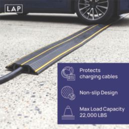 LAP  Trunking Cable Retainer 2m Black/Yellow