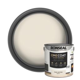 Ronseal 2.5Ltr Pure Cotton Matt Emulsion Multi Surface Paint