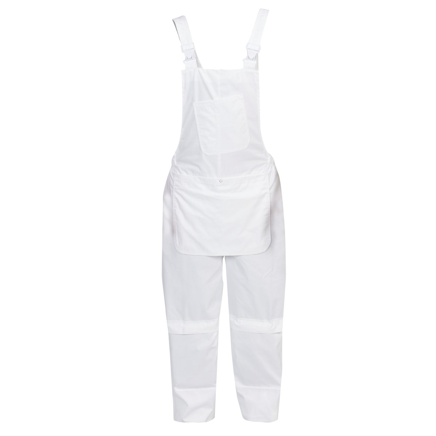 Bib & Brace Overalls White Medium 37" W 31" L (992FH)