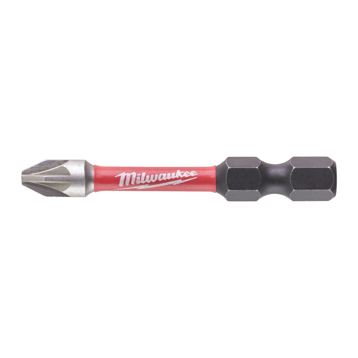 Milwaukee SHOCKWAVE 1/4" 50mm Hex Shank PZ2 Screwdriver Bits 10 Pack (992GE)