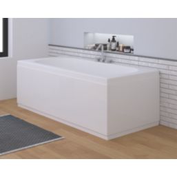 Highlife Bathrooms Adjustable Front Bath Panel 1500mm Gloss White 2 Pieces Screwfix
